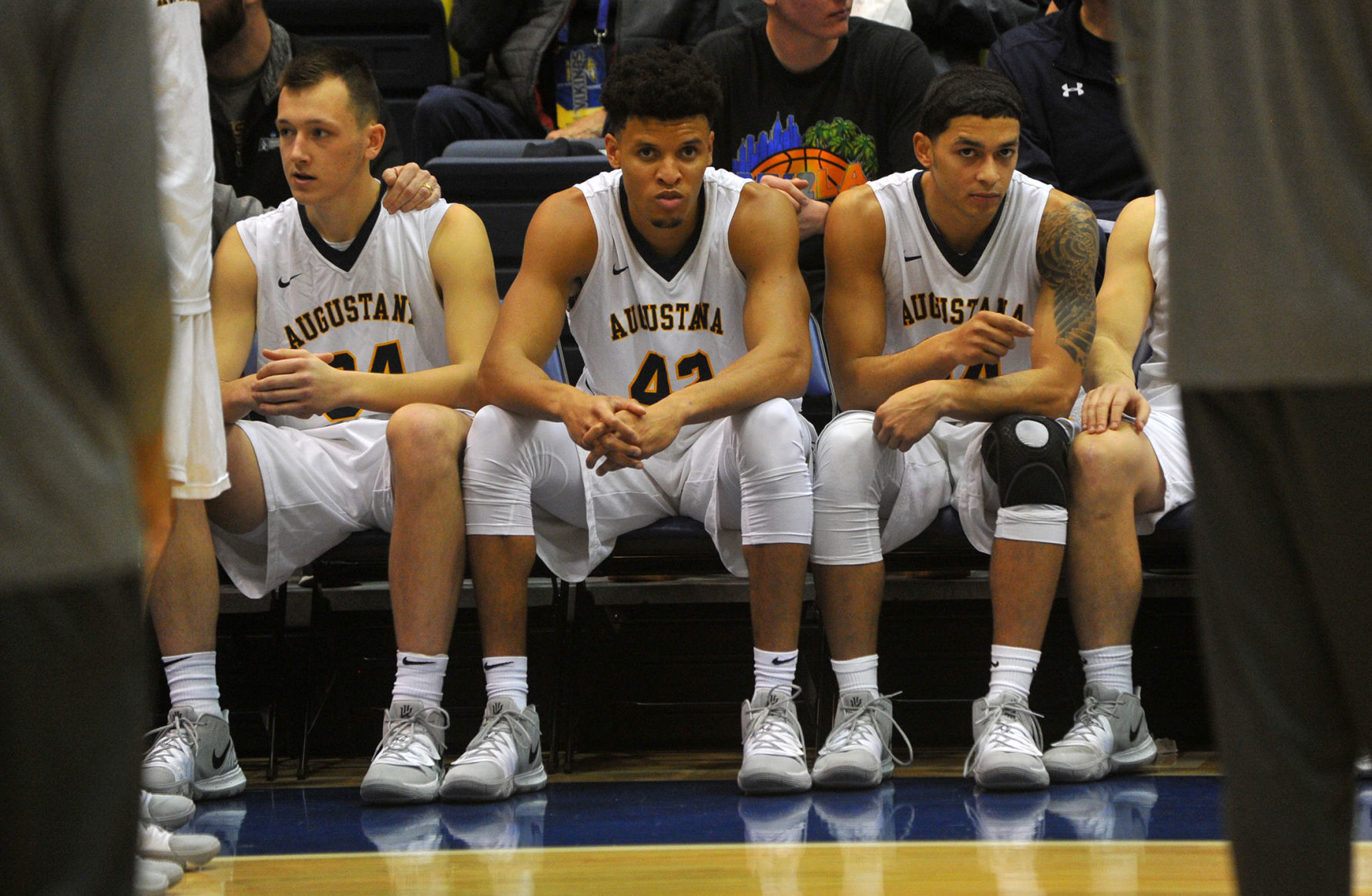 Augustana College men's basketball vs UW-Oshkosh season opener.